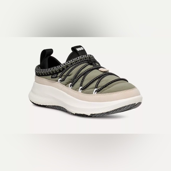 Mens UGG CA78 Tasman Sneaker Sport Shoe Green Black Slip On Collapsible Heel - Picture 4 of 7